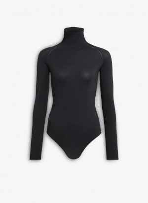 Bodysuit Alaia Second Skin Knit Body Femme Noir France | E3X-2045