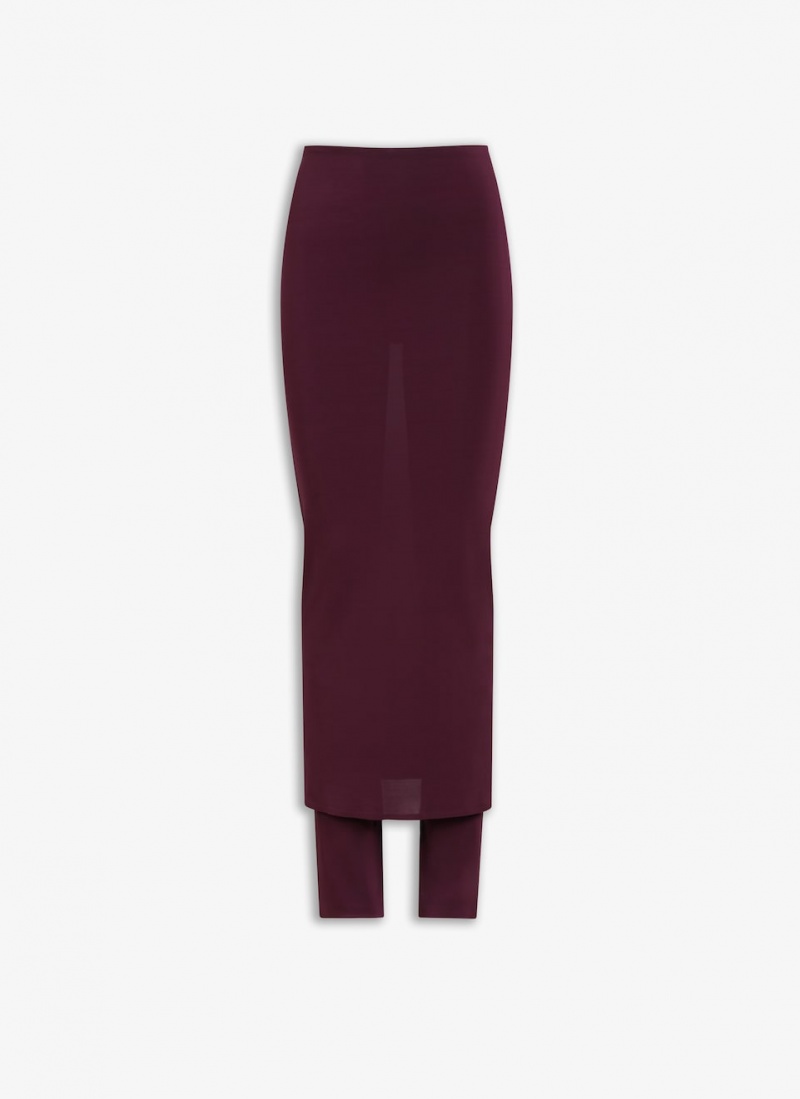 Pantalon Alaia Fluid Skirts Femme Bordeaux France | R8O-7154