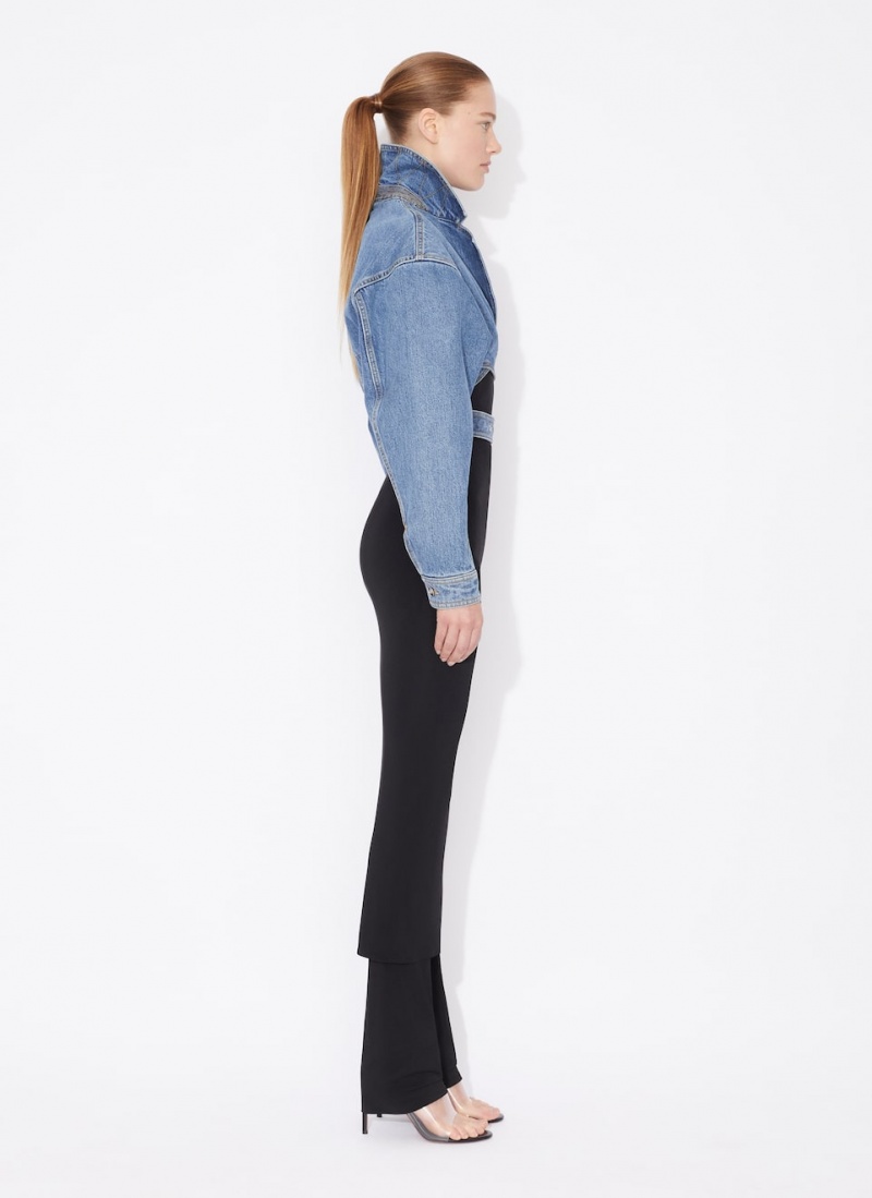Pantalon Alaia Fluid Skirts Femme Noir France | Y1L-0748