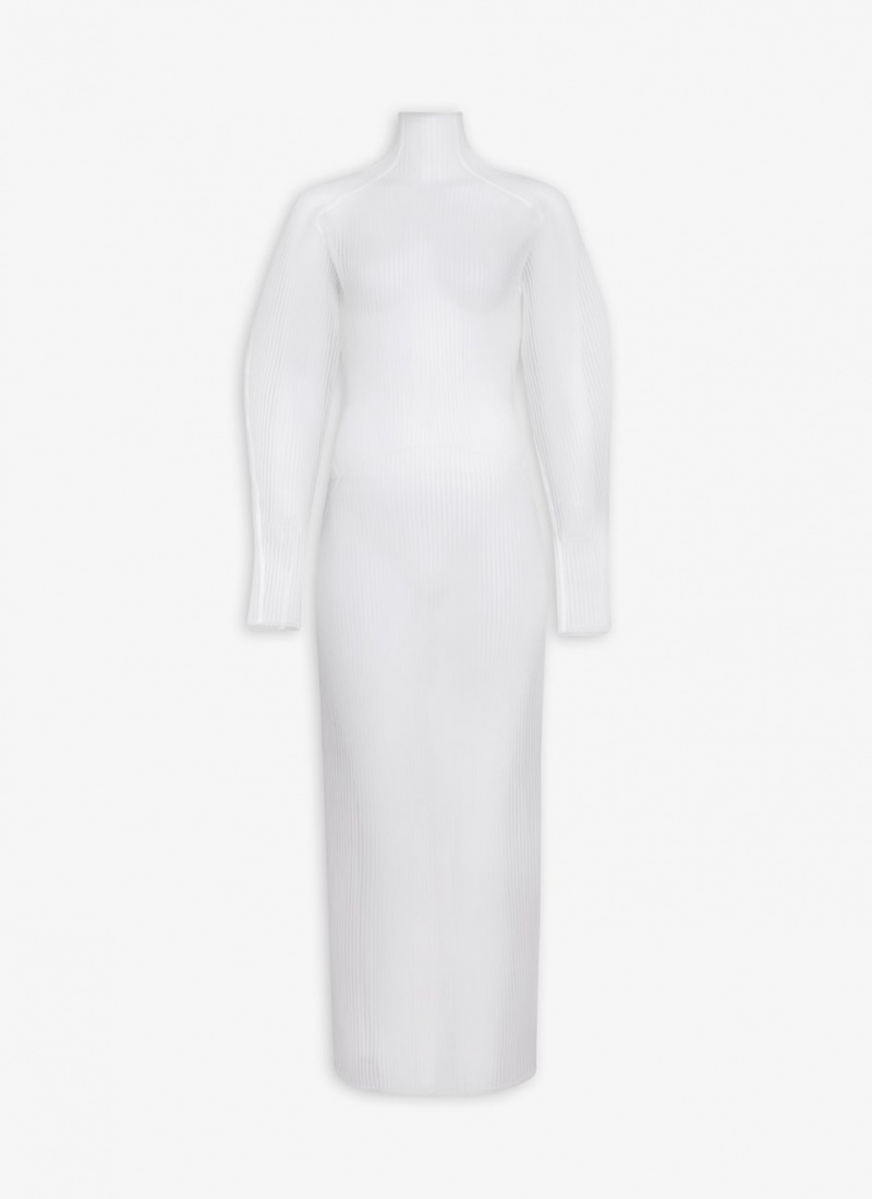 Peignoir Alaia Coat Femme Blanche France | Y9F-7271