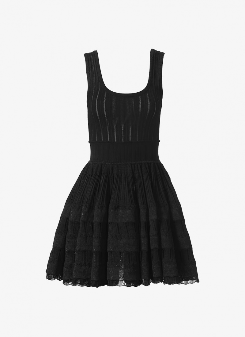 Peignoir Alaia Shiny Crinoline Femme Noir France | L5I-7998